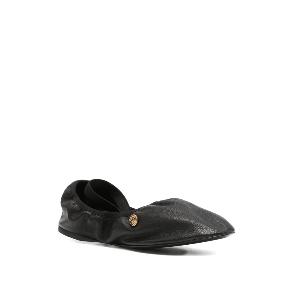 Versace Black Ballet Flats Women