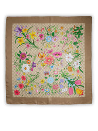 Gucci Gucci Women Silk Twill Scarf With Gg Print