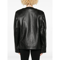 Toteme Black Jackets - Leather Jackets Women