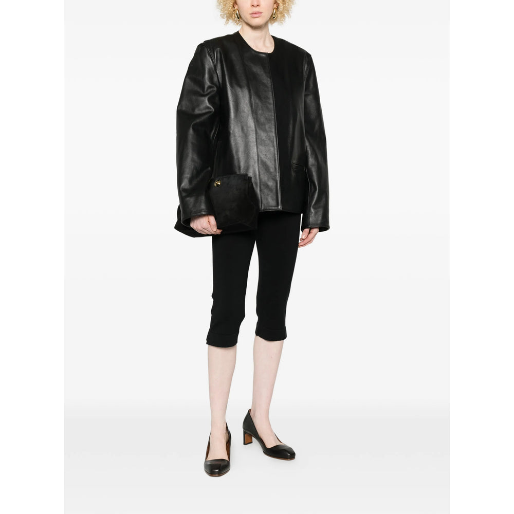 Toteme Black Jackets - Leather Jackets Women