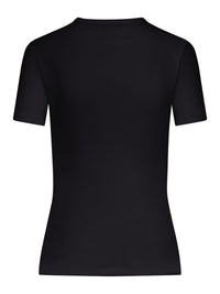 Celine Women Slim Fit Cotton T-Shirt With Logo