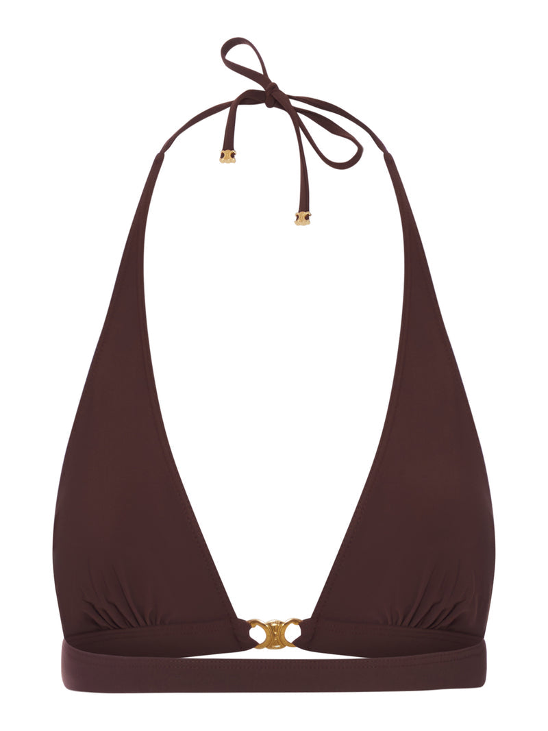 Celine Celine Women Triomphe Triangle Top In Matte Jersey