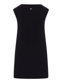 Celine Women Wool Blend Dress With Triomphe Logo