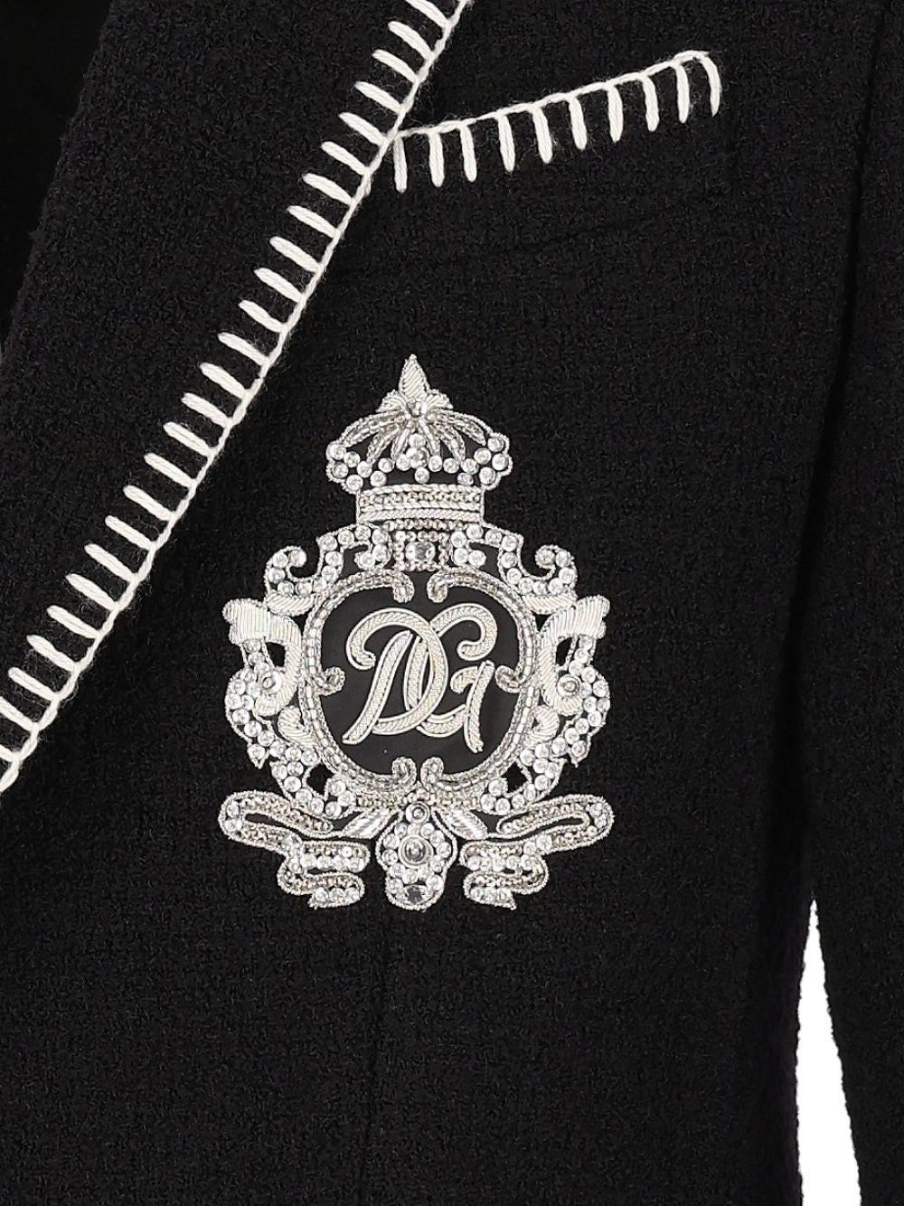 Dolce & Gabbana Men Single-Breasted Blazer With Embroidery