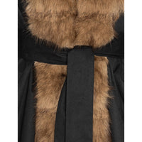 Rotate Black Coats - Faux Fur Coats Women