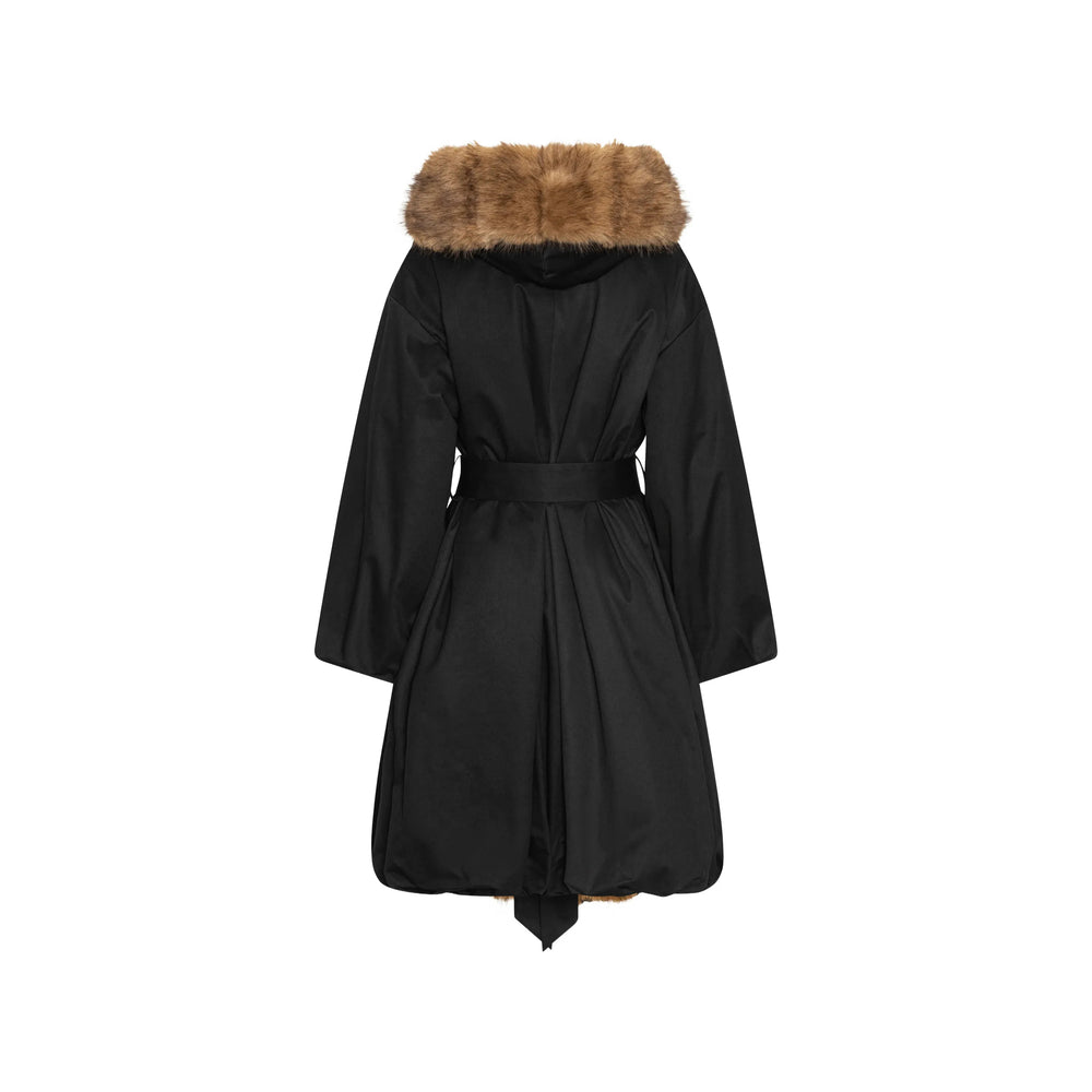 Rotate Black Coats - Faux Fur Coats Women