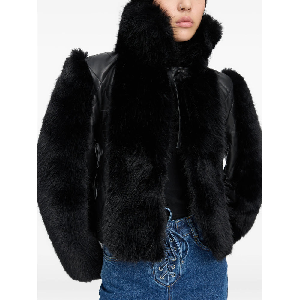 Rotate Black Jackets - Faux Fur & Shearling Jackets Women