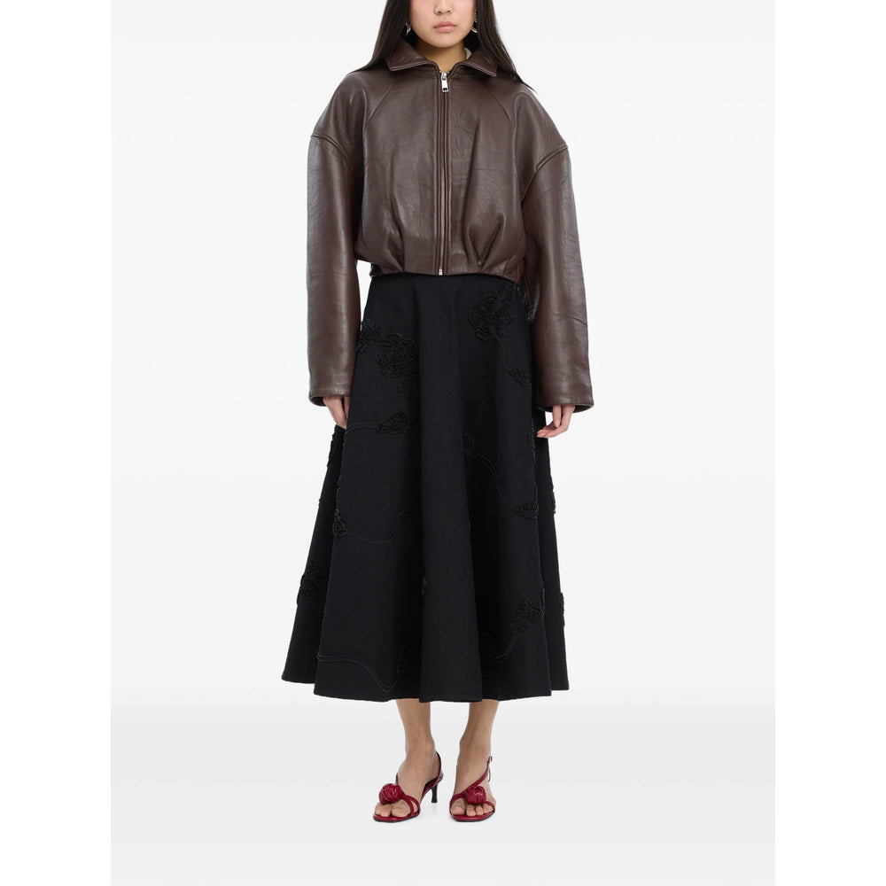 Rotate Brown Jackets - Cropped Jackets Women
