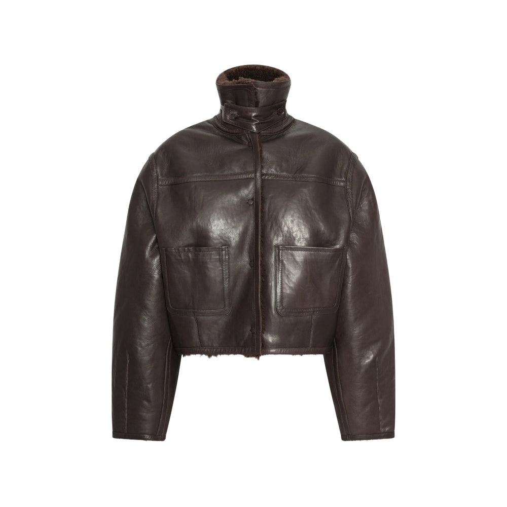 Rotate Brown Jackets - Leather Jackets Women