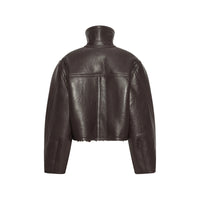 Rotate Brown Jackets - Leather Jackets Women