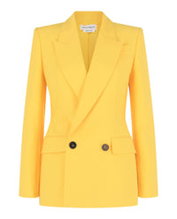 Alexander McQueen Womens Tailored Double-Breasted Blazer