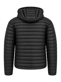Celine Men Hooded Down Jacket With Logo Patch