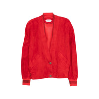 Versace Red Jackets - Leather Jackets Women