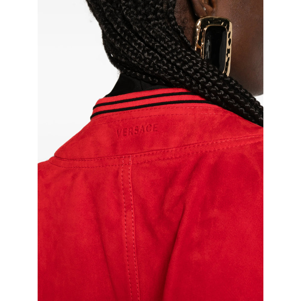 Versace Red Jackets - Leather Jackets Women