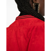 Versace Red Jackets - Leather Jackets Women