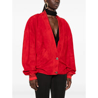 Versace Red Jackets - Leather Jackets Women