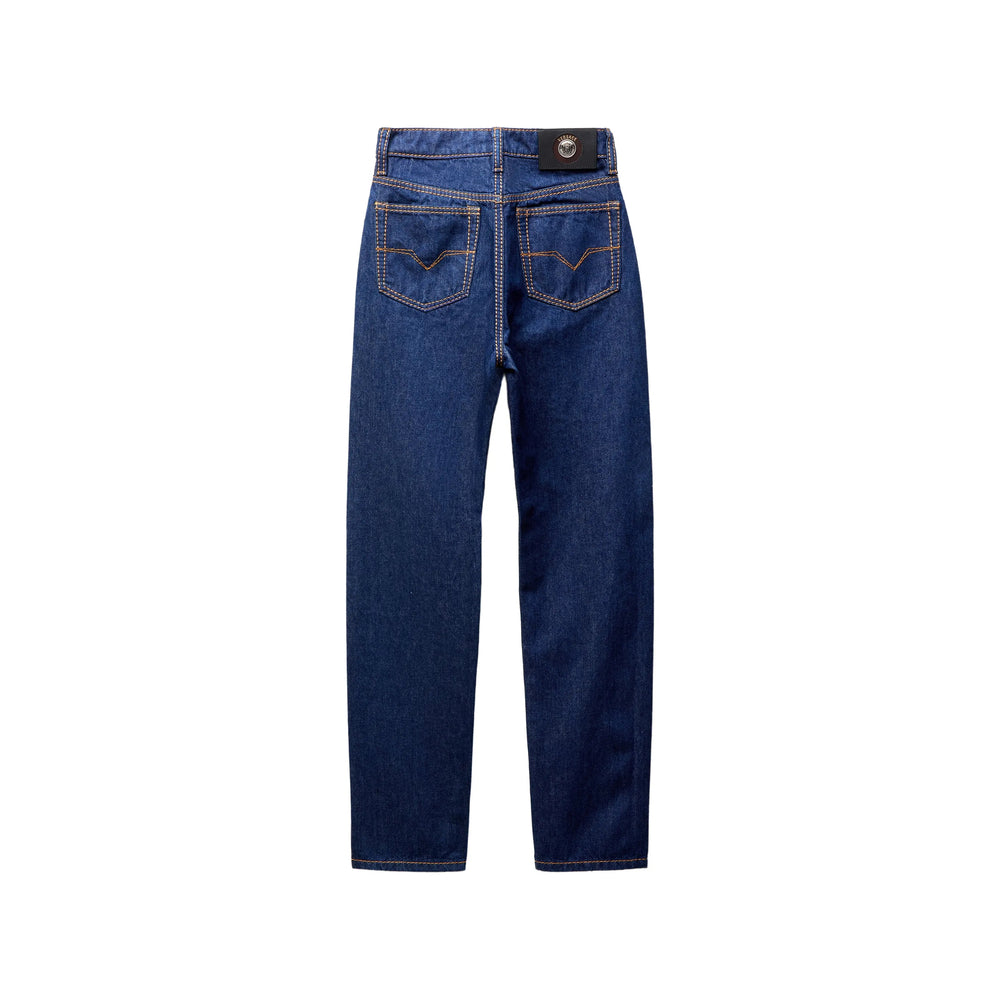 Versace Versace Blue Denim - Straight-Leg Jeans Women