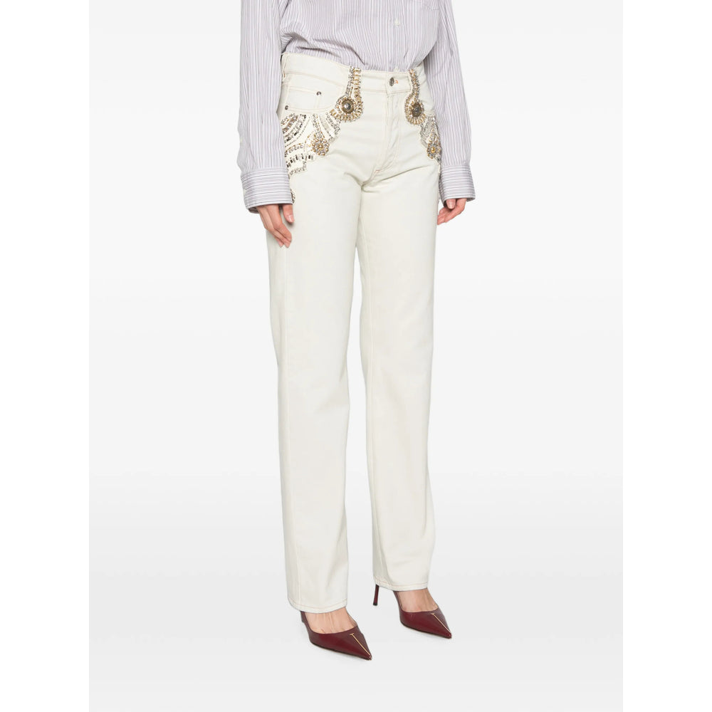 Versace Versace Blue Denim - Straight-Leg Jeans Women