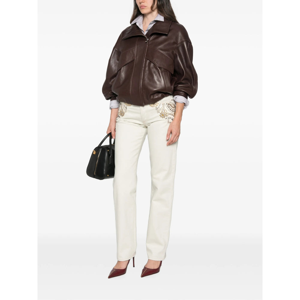 Versace Versace Blue Denim - Straight-Leg Jeans Women