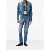 Versace Blue Denim - Regular & Straight-Leg Jeans Men