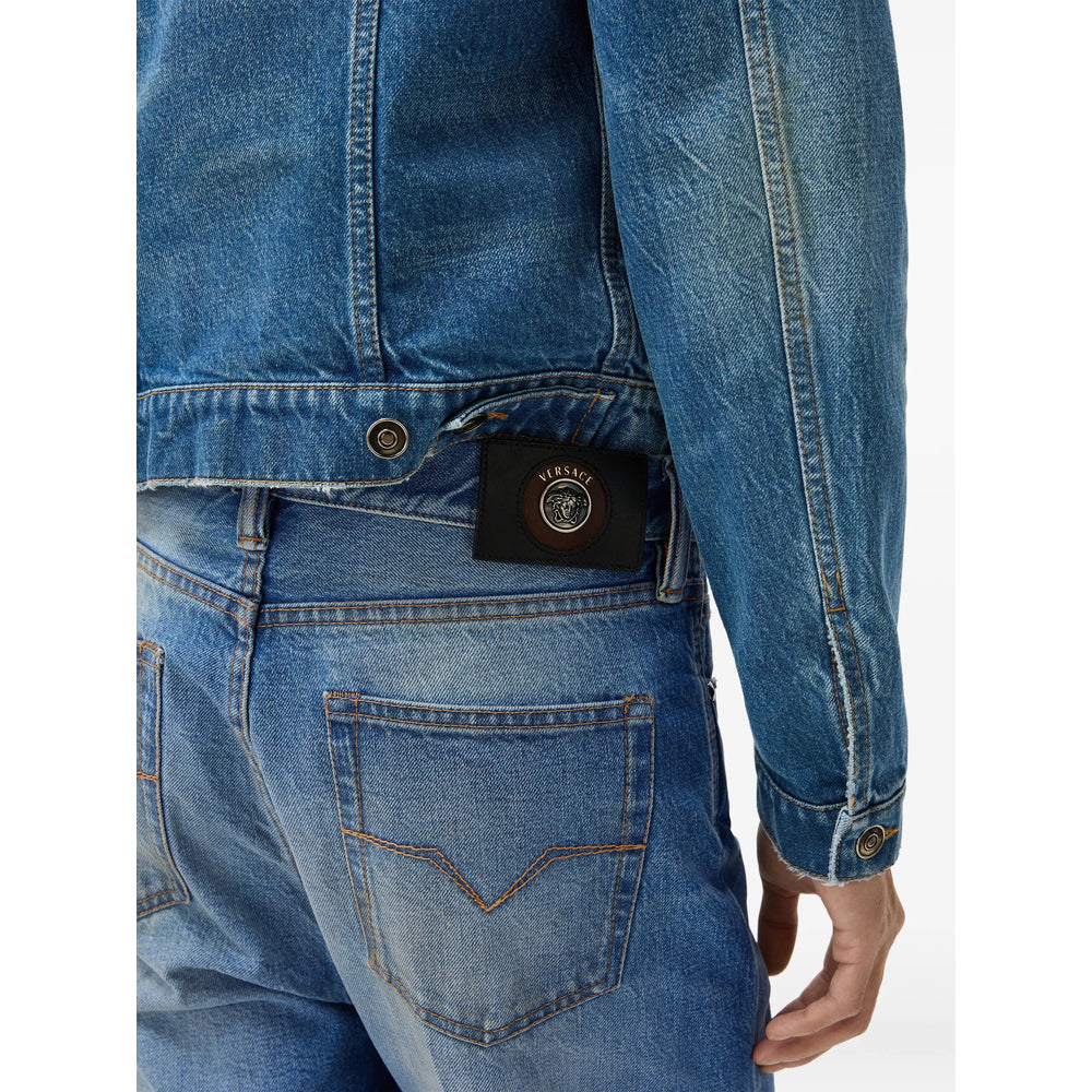 Versace Blue Denim - Regular & Straight-Leg Jeans Men
