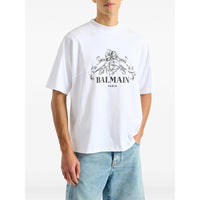 Balmain White T-Shirts & Vests - T-Shirts Men