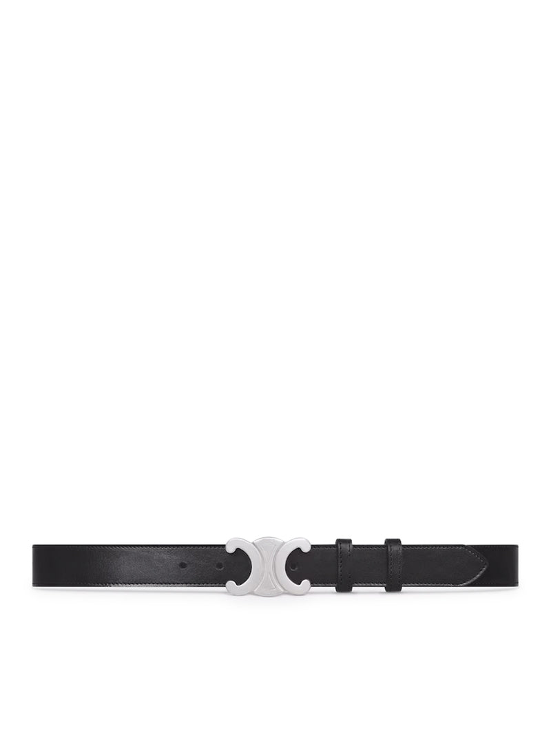 Celine Celine Men Triomphe Belt 30Mm In Vintage Calfskin
