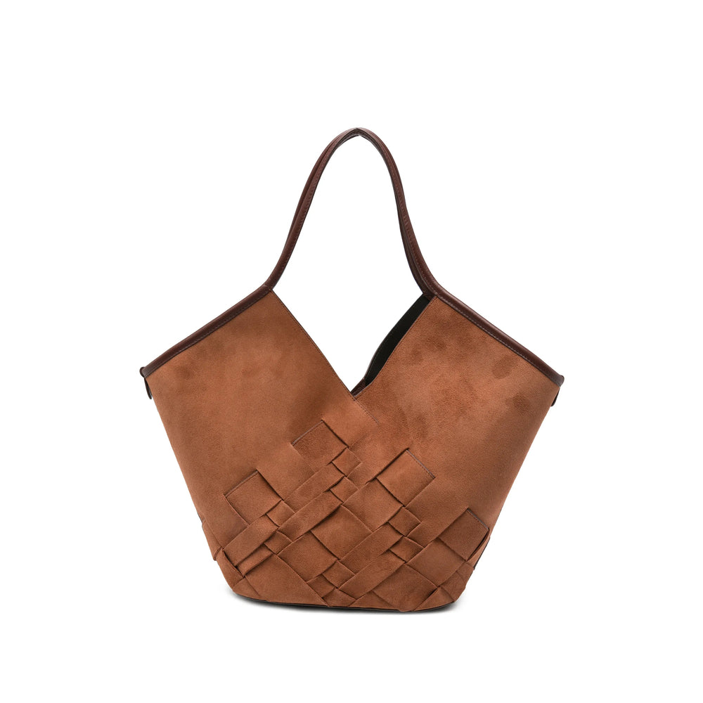 Hereu Brown Bucket Bags Women