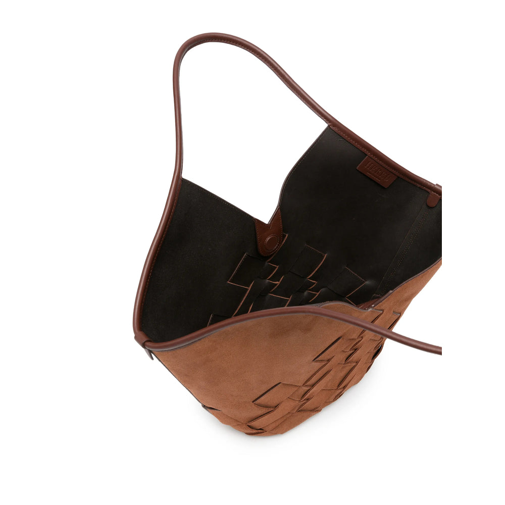 Hereu Brown Bucket Bags Women
