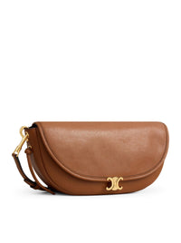 Celine Celine Women Small Crescent Soft Triomphe In Soft Shiny Lambskin