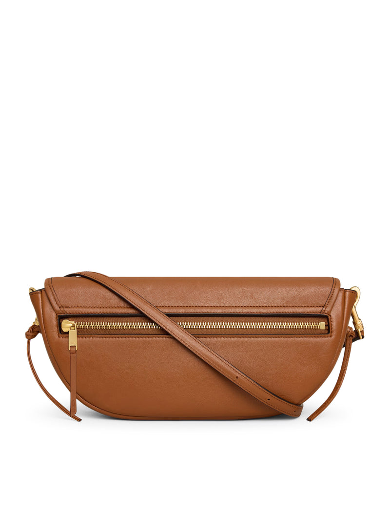 Celine Celine Women Small Crescent Soft Triomphe In Soft Shiny Lambskin