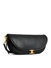 Celine Celine Women Small Crescent Soft Triomphe In Soft Shiny Lambskin