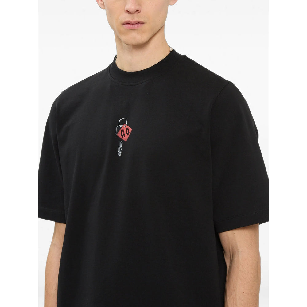 44 Label Group 44 Label Group Black T-Shirts & Vests - T-Shirts Men