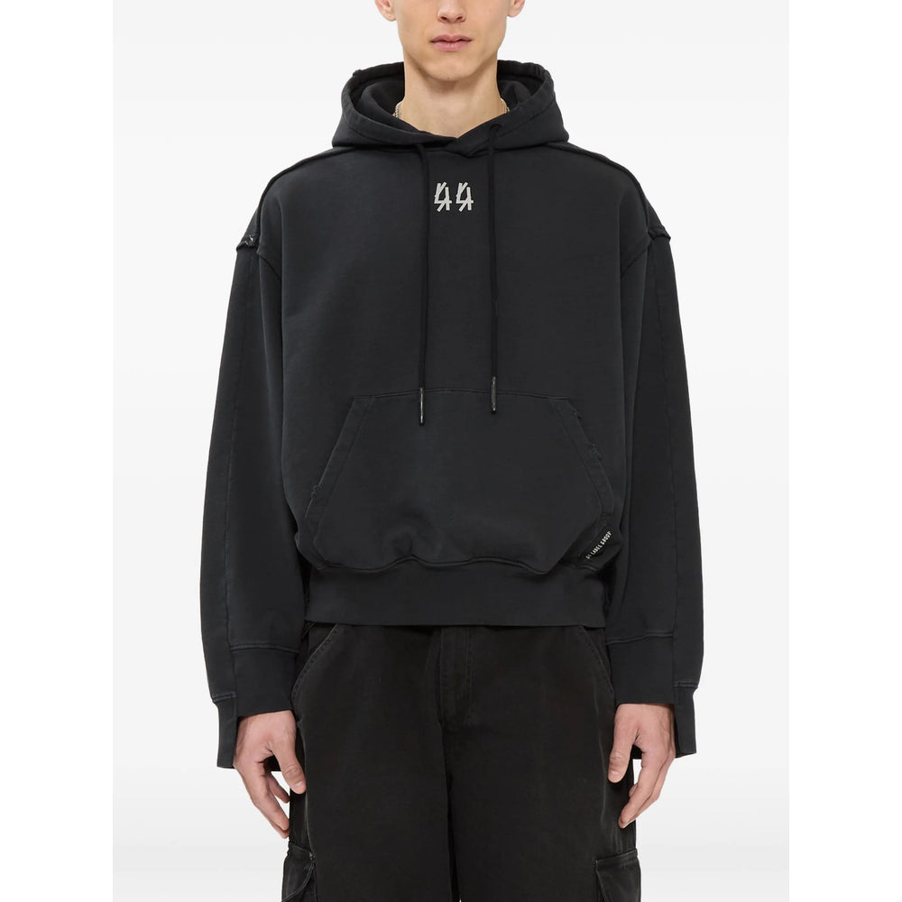 44 Label Group Black Sweaters & Knitwear - Hoodies Men