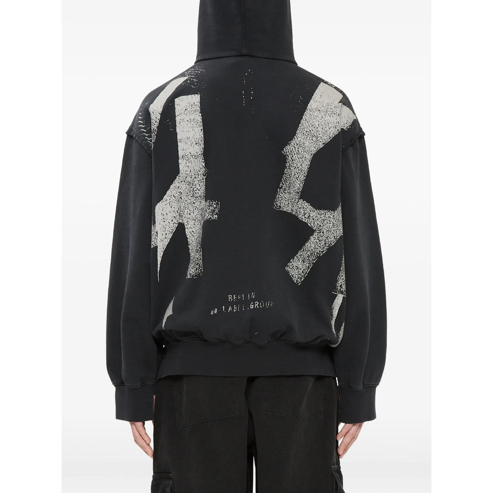 44 Label Group Black Sweaters & Knitwear - Hoodies Men