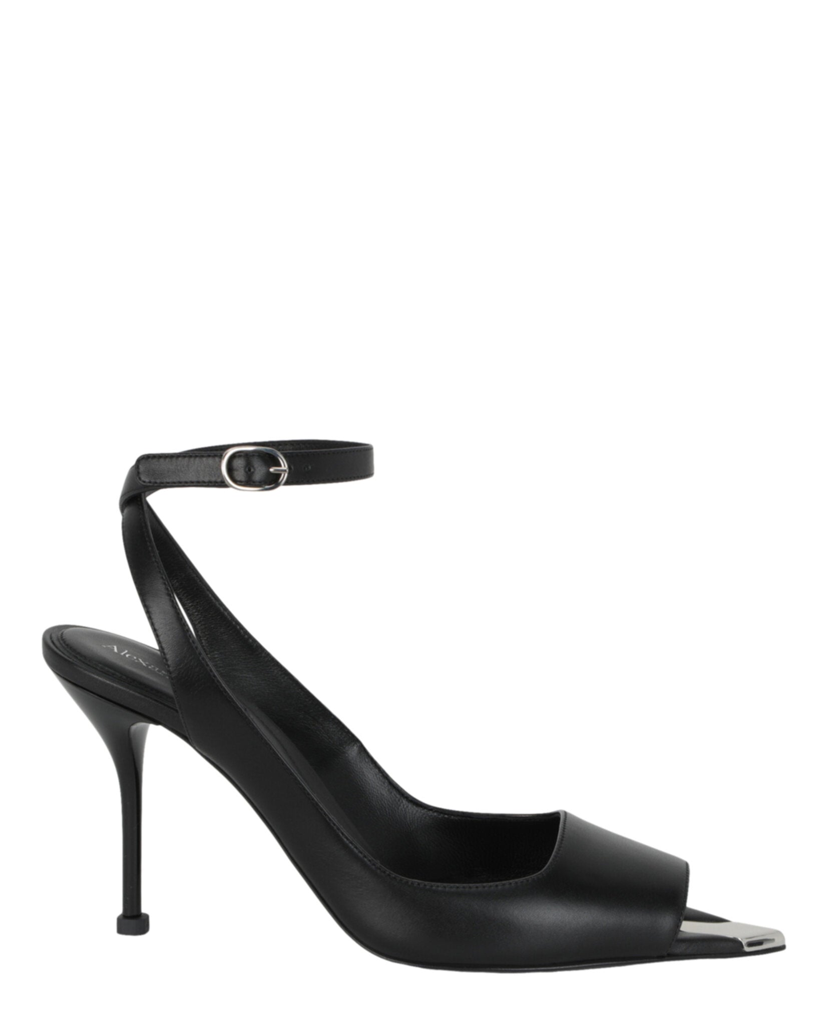 Alexander McQueen Womens Punk Peep Toe Sandals