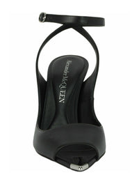 Alexander McQueen Womens Punk Peep Toe Sandals