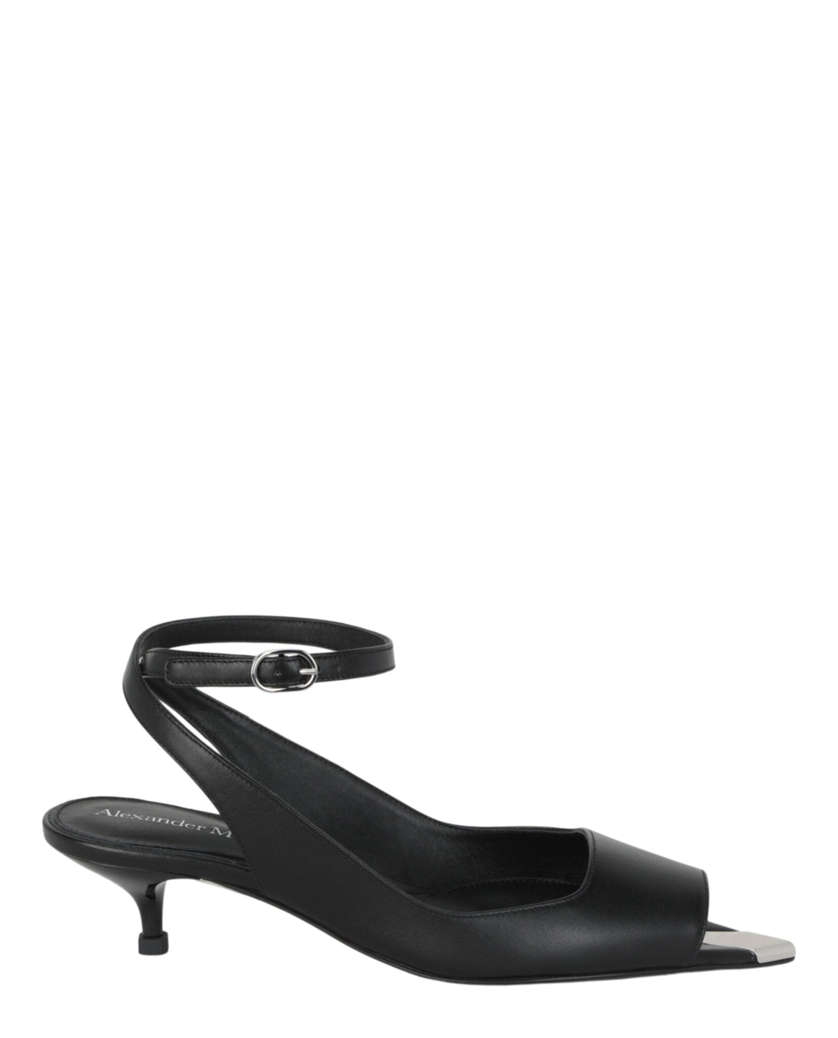 Alexander McQueen Womens Punk Peep Toe Sandals