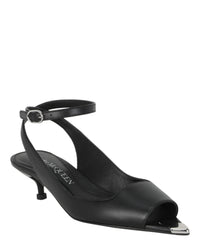 Alexander McQueen Womens Punk Peep Toe Sandals