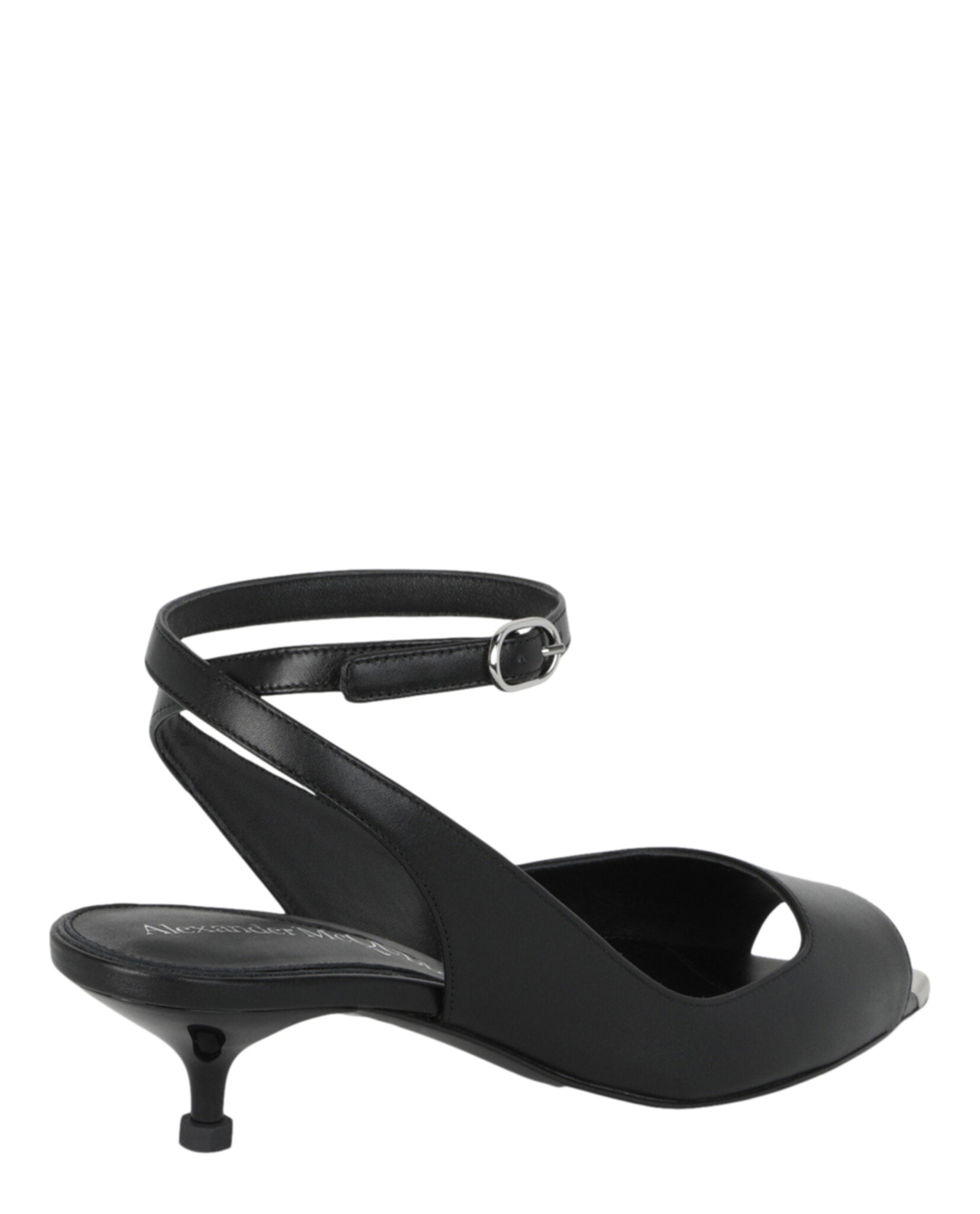 Alexander McQueen Womens Punk Peep Toe Sandals