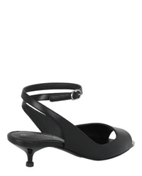 Alexander McQueen Womens Punk Peep Toe Sandals