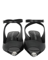 Alexander McQueen Womens Punk Peep Toe Sandals