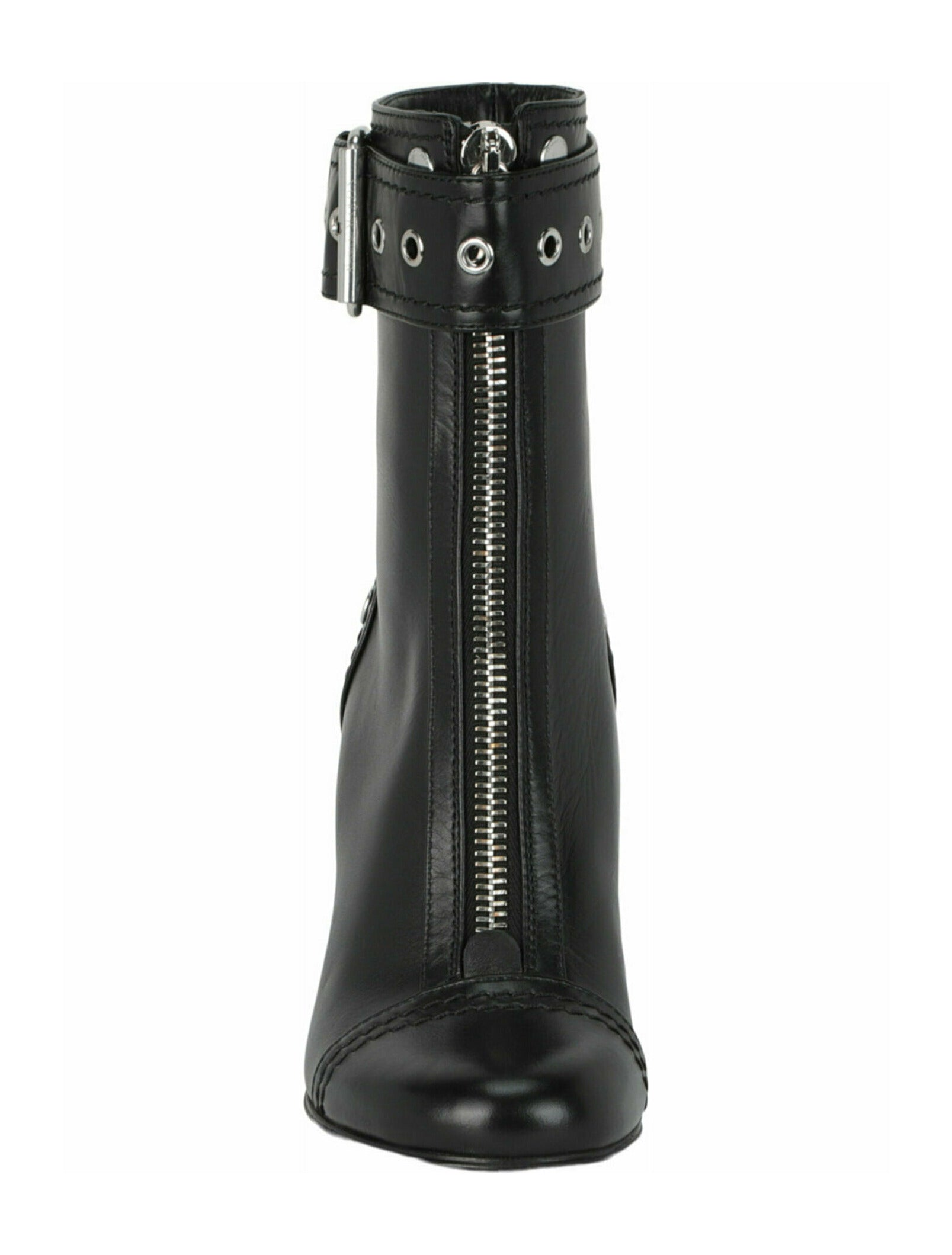 Alexander McQueen Womens Buckle Detailed Ankle Boots