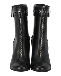 Alexander McQueen Womens Buckle Detailed Ankle Boots