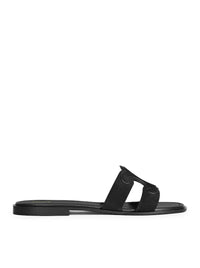 Celine Celine Women Triomphe Suede Mule