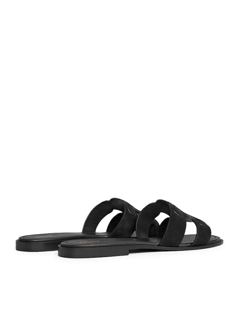 Celine Celine Women Triomphe Suede Mule