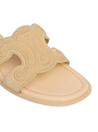 Celine Women Triomphe Suede Mule