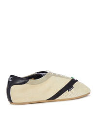 Celine Celine Women Low Suede Sneaker With Perforated Toe