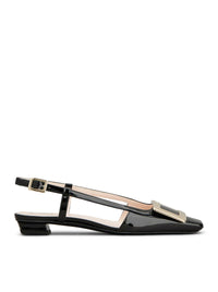 Roger Vivier Roger Vivier Women Belle Vivier Patent Leather Slingback Ballerinas