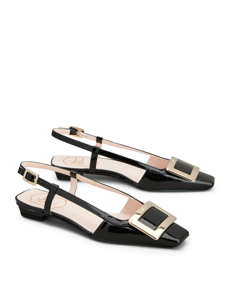 Roger Vivier Roger Vivier Women Belle Vivier Patent Leather Slingback Ballerinas